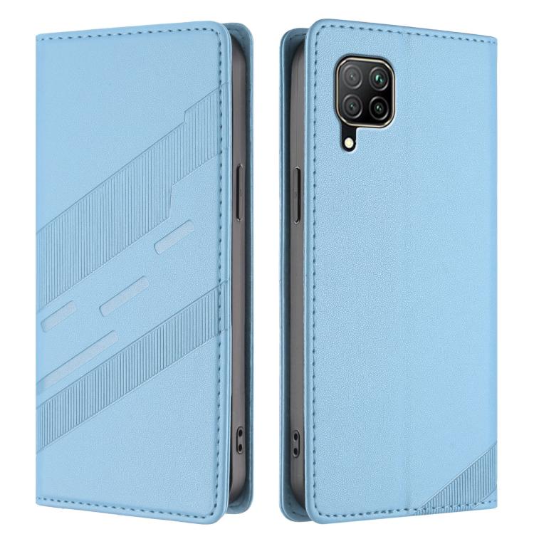 For Huawei P40 Lite 4G / nova 6 SE Embossed Multi-functional Wallet Retro Leather Phone Case
