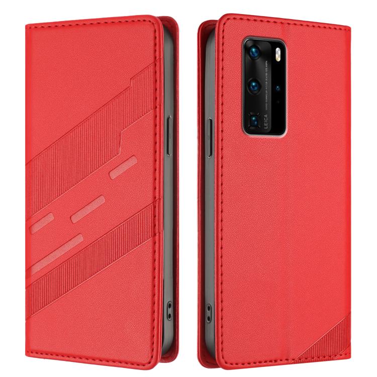 For Huawei P40 Pro Embossed Multi-functional Wallet Retro Leather Phone Case