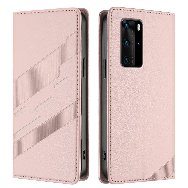 For Huawei P40 Pro Embossed Multi-functional Wallet Retro Leather Phone Case