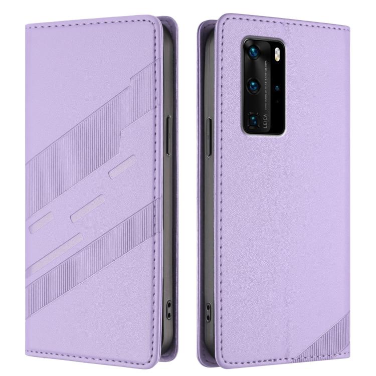 For Huawei P40 Pro Embossed Multi-functional Wallet Retro Leather Phone Case