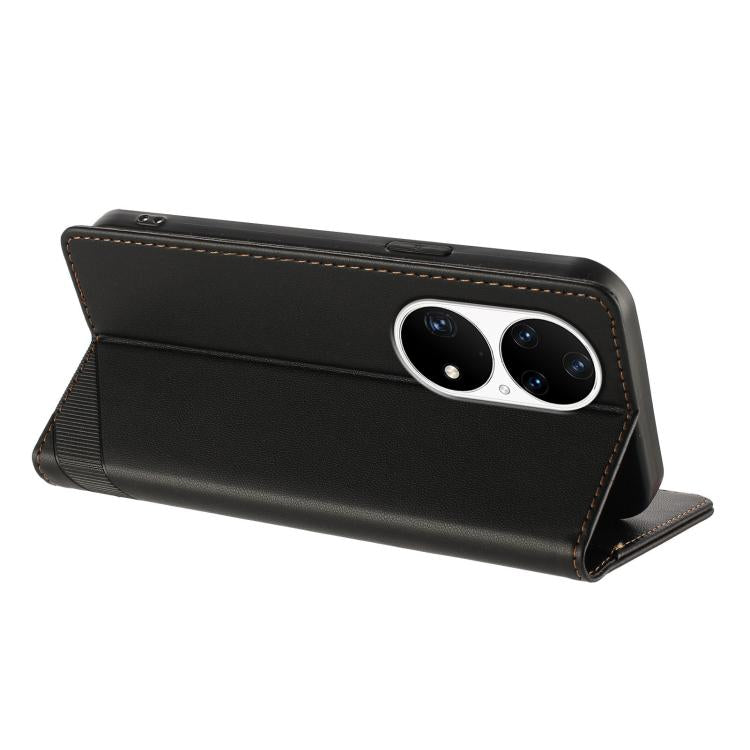 For Huawei P50 Pro Embossed Multi-functional Wallet Retro Leather Phone Case