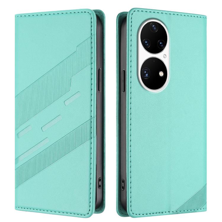 For Huawei P50 Pro Embossed Multi-functional Wallet Retro Leather Phone Case