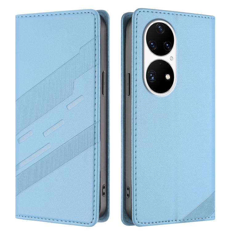 For Huawei P50 Pro Embossed Multi-functional Wallet Retro Leather Phone Case