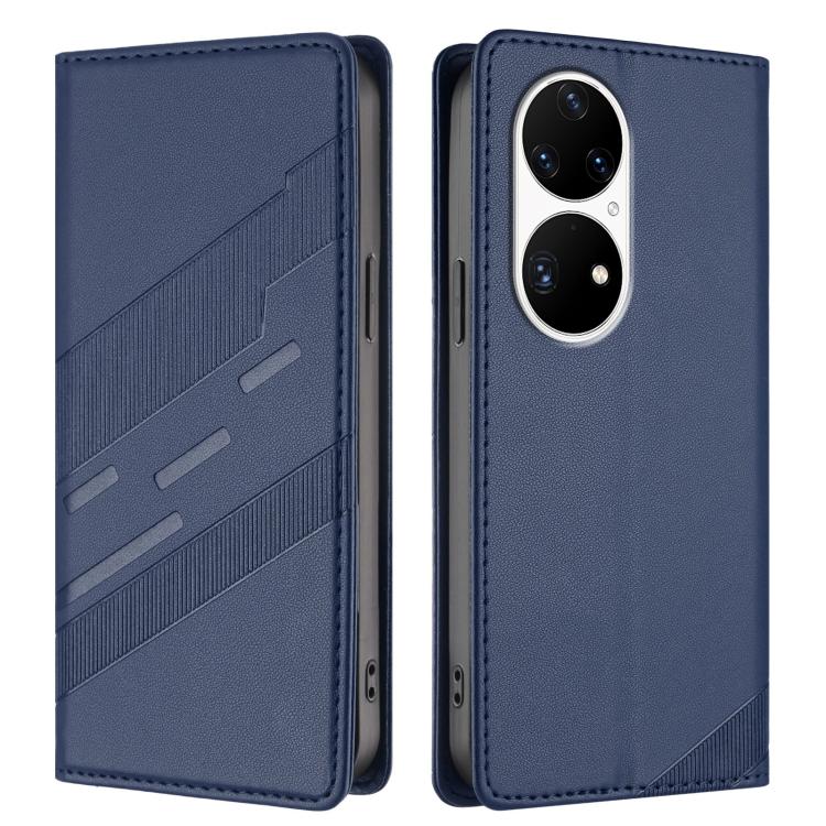 For Huawei P50 Pro Embossed Multi-functional Wallet Retro Leather Phone Case