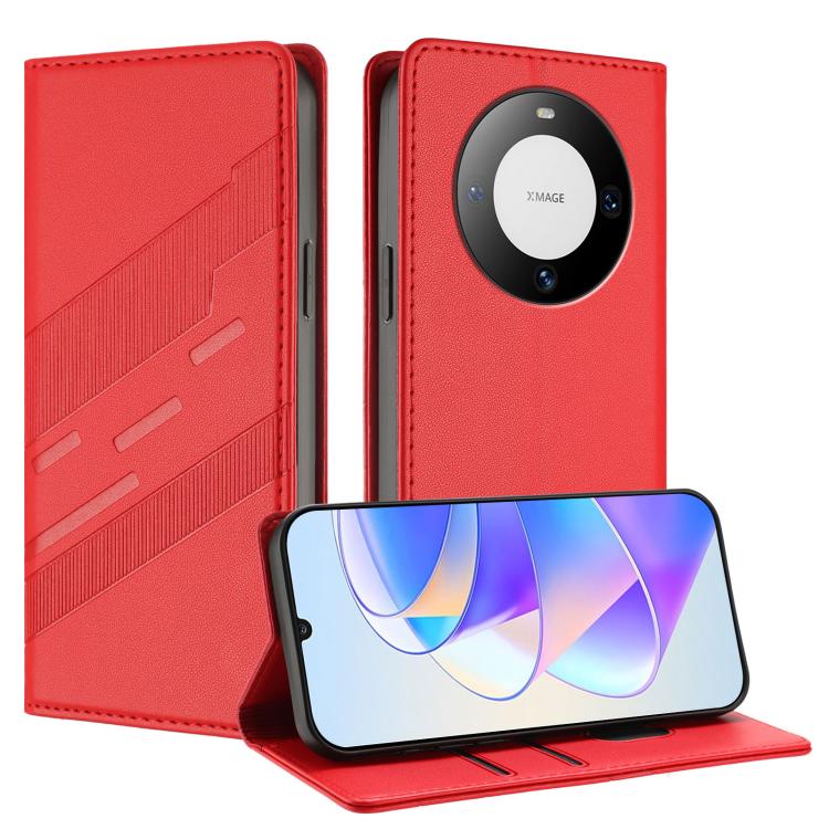 For Huawei Mate 60 Embossed Multi-functional Wallet Retro Leather Phone Case