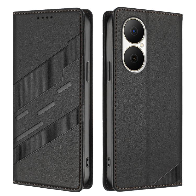 For Huawei Enjoy 80 4G Embossed Multi-functional Wallet Retro Leather Phone Case