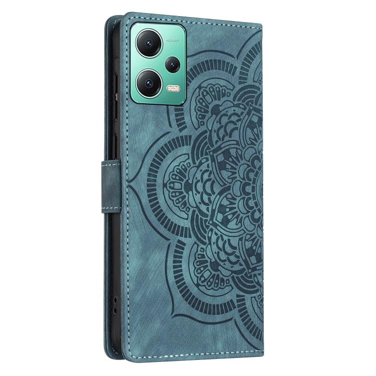 For Xiaomi Poco X5 Pro Mandala Embossed Retro Frosted Leather Phone Case