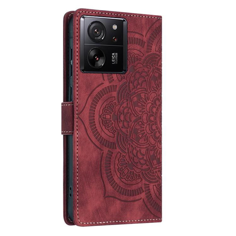 For Xiaomi 13T / 13T Pro Mandala Embossed Retro Frosted Leather Phone Case