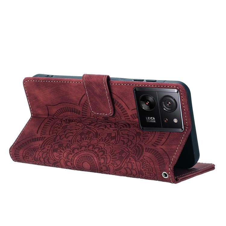 For Xiaomi 13T / 13T Pro Mandala Embossed Retro Frosted Leather Phone Case