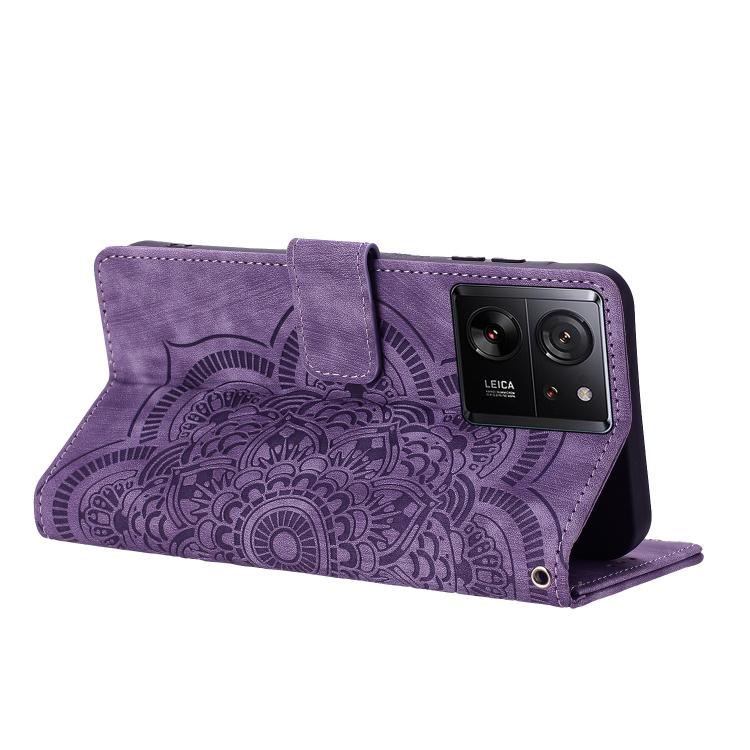 For Xiaomi 13T / 13T Pro Mandala Embossed Retro Frosted Leather Phone Case