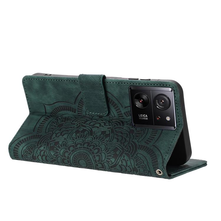 For Xiaomi 13T / 13T Pro Mandala Embossed Retro Frosted Leather Phone Case