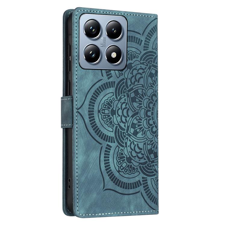 For Xiaomi 14T Pro Mandala Embossed Retro Frosted Leather Phone Case