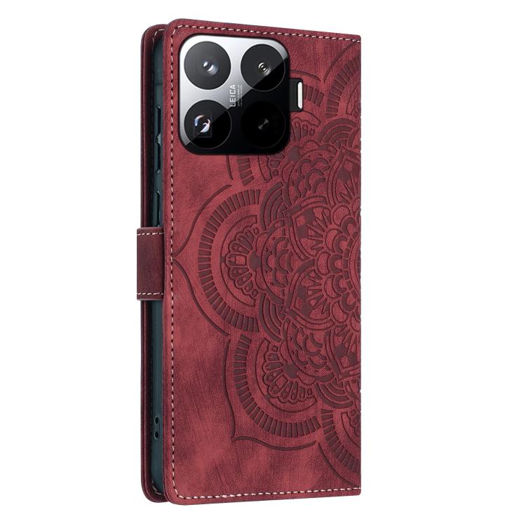 For Xiaomi 15T Pro 5G Mandala Embossed Retro Frosted Leather Phone Case