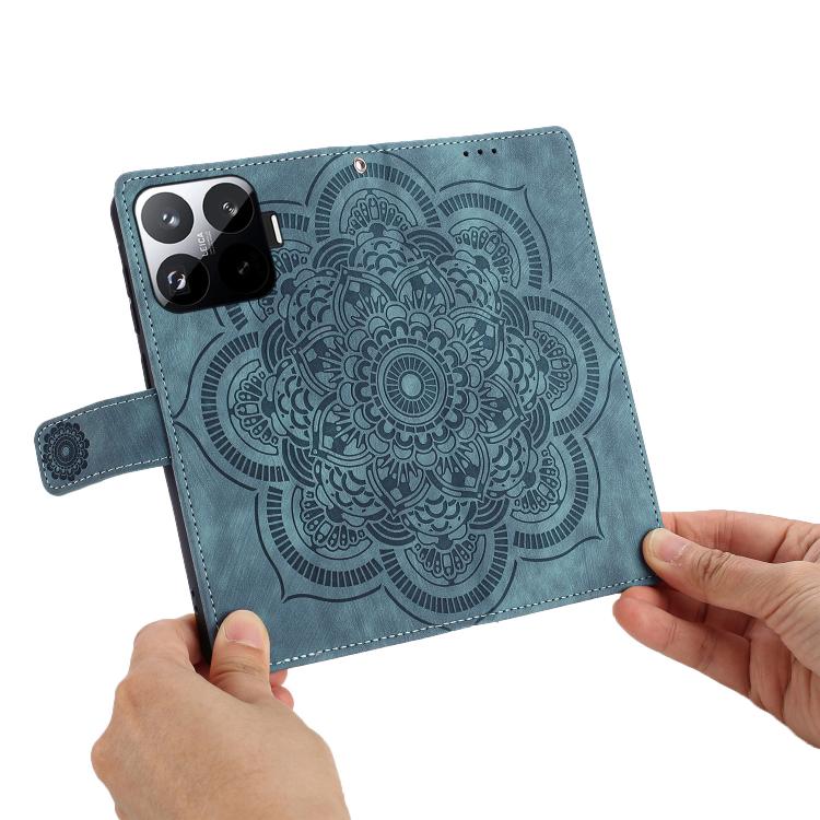 For Xiaomi 15T Pro 5G Mandala Embossed Retro Frosted Leather Phone Case