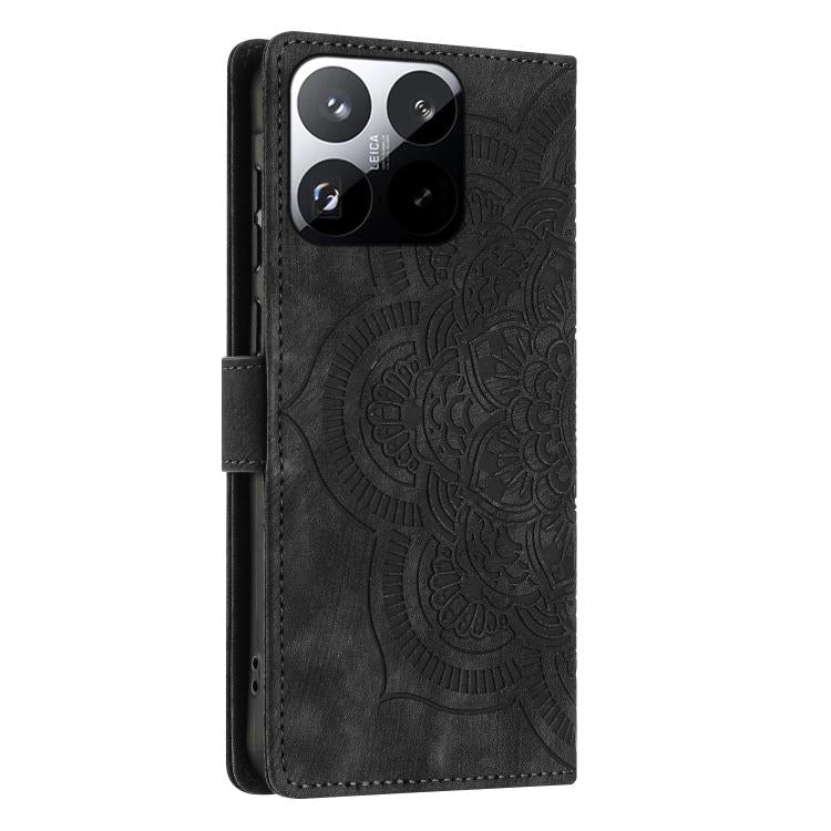 For Xiaomi 15T 5G Mandala Embossed Retro Frosted Leather Phone Case