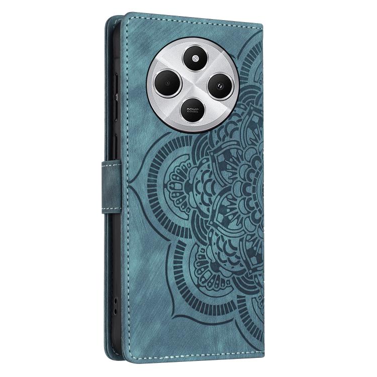 For Redmi 14C / A4 5G Mandala Embossed Retro Frosted Leather Phone Case