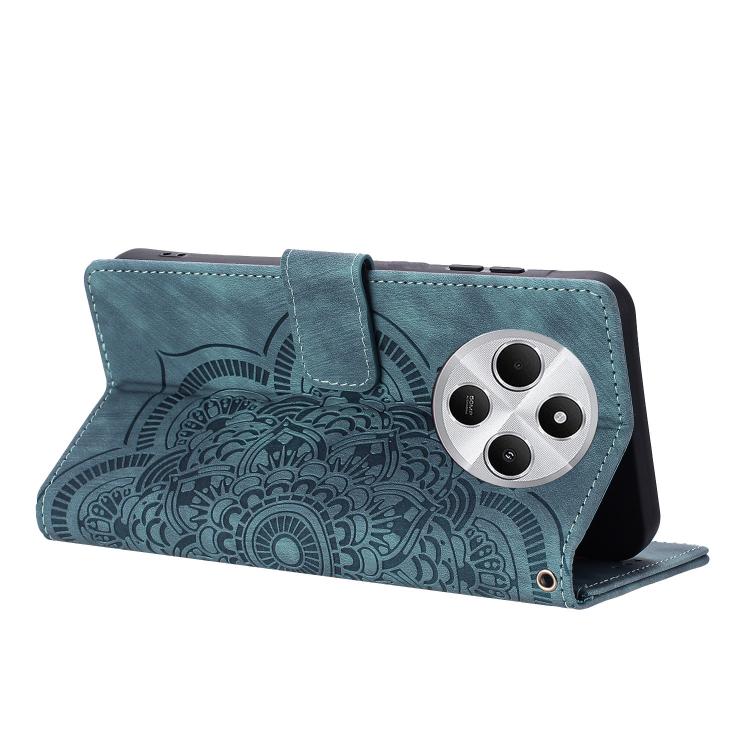 For Redmi 14C / A4 5G Mandala Embossed Retro Frosted Leather Phone Case