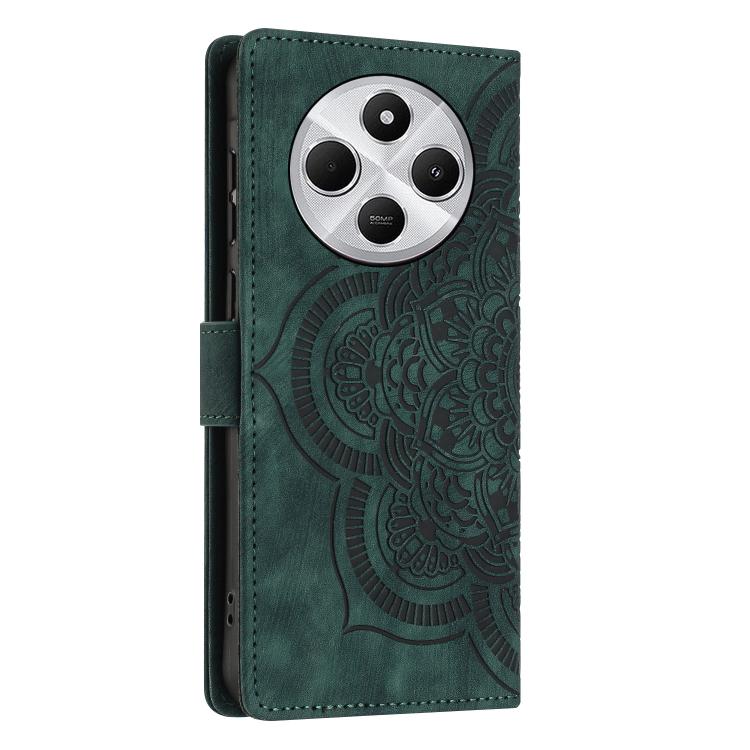 For Redmi 14C / A4 5G Mandala Embossed Retro Frosted Leather Phone Case