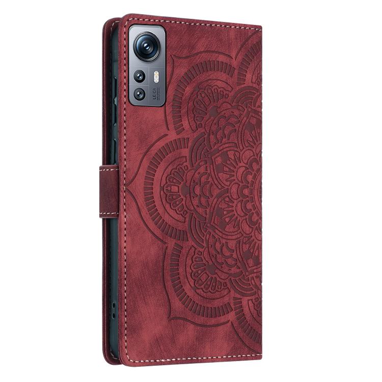 For Redmi Note 11S / 12S Mandala Embossed Retro Frosted Leather Phone Case