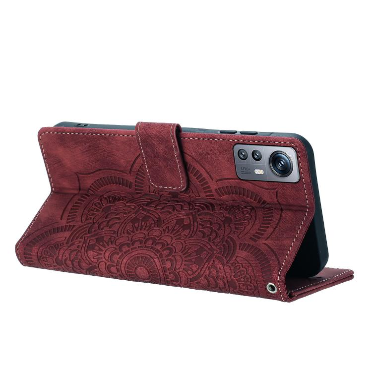 For Redmi Note 11S / 12S Mandala Embossed Retro Frosted Leather Phone Case