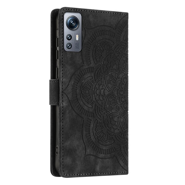 For Redmi Note 11S / 12S Mandala Embossed Retro Frosted Leather Phone Case