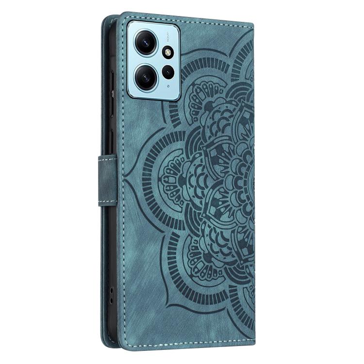 For Redmi Note 12 4G Mandala Embossed Retro Frosted Leather Phone Case