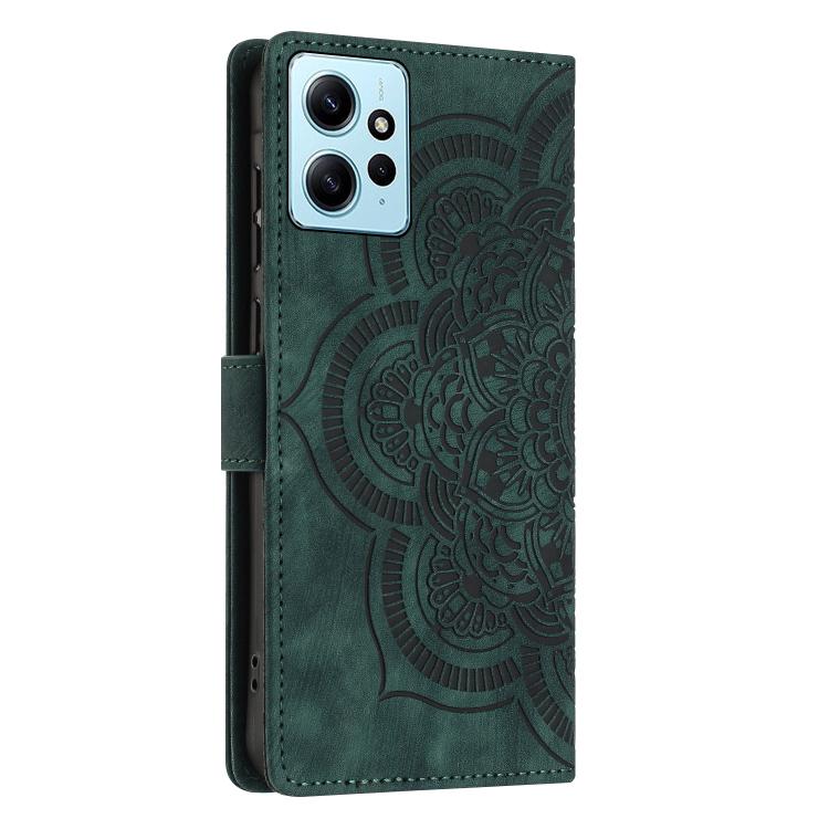 For Redmi Note 12 4G Mandala Embossed Retro Frosted Leather Phone Case
