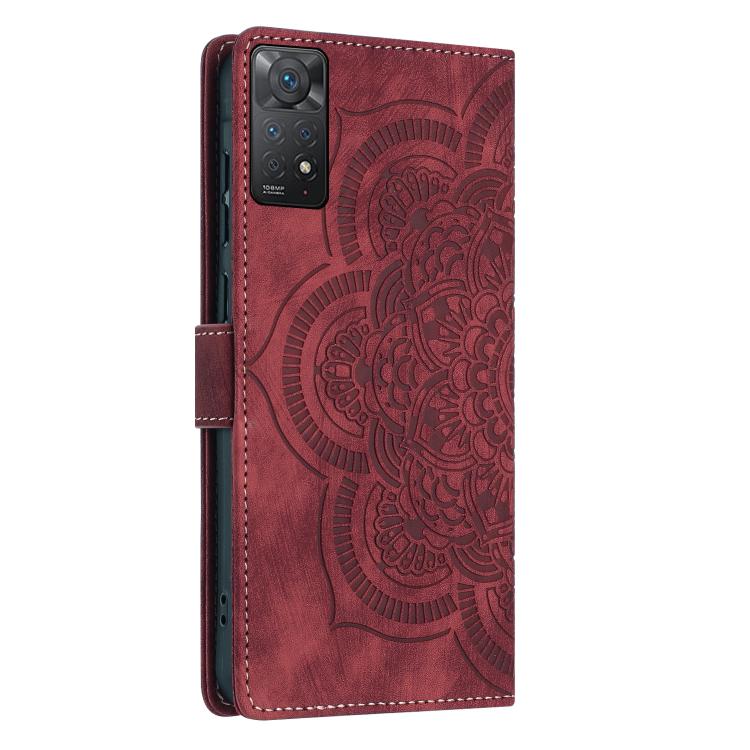 For Redmi Note 11 Pro 4G / 5G Mandala Embossed Retro Frosted Leather Phone Case