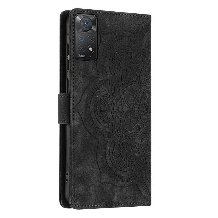 For Redmi Note 11 Pro 4G / 5G Mandala Embossed Retro Frosted Leather Phone Case