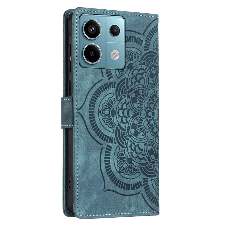 For Redmi Note 13 Pro 5G Mandala Embossed Retro Frosted Leather Phone Case