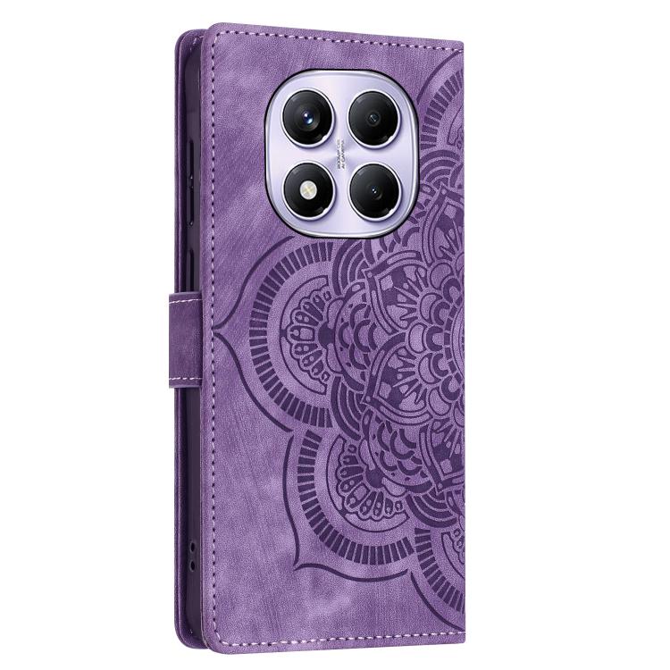 For Redmi Note 14 Pro 5G Mandala Embossed Retro Frosted Leather Phone Case