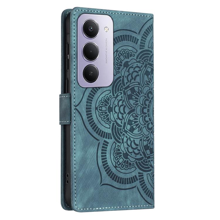 For Redmi 15 5G Global / 4G SEA 169.5mm Mandala Embossed Retro Frosted Leather Phone Case