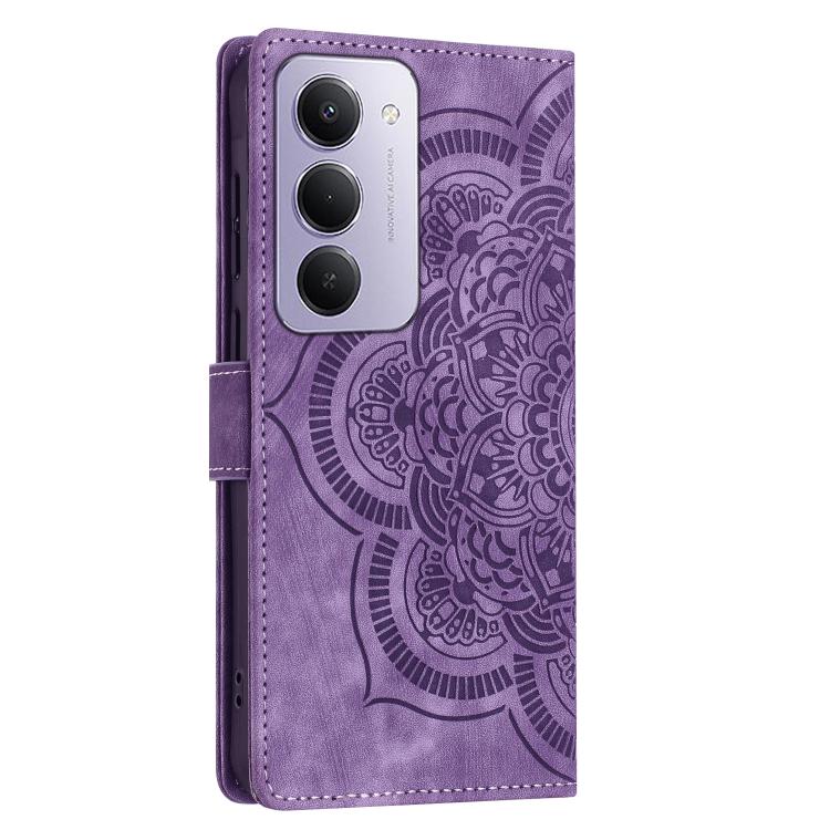 For Redmi 15 5G Global / 4G SEA 169.5mm Mandala Embossed Retro Frosted Leather Phone Case