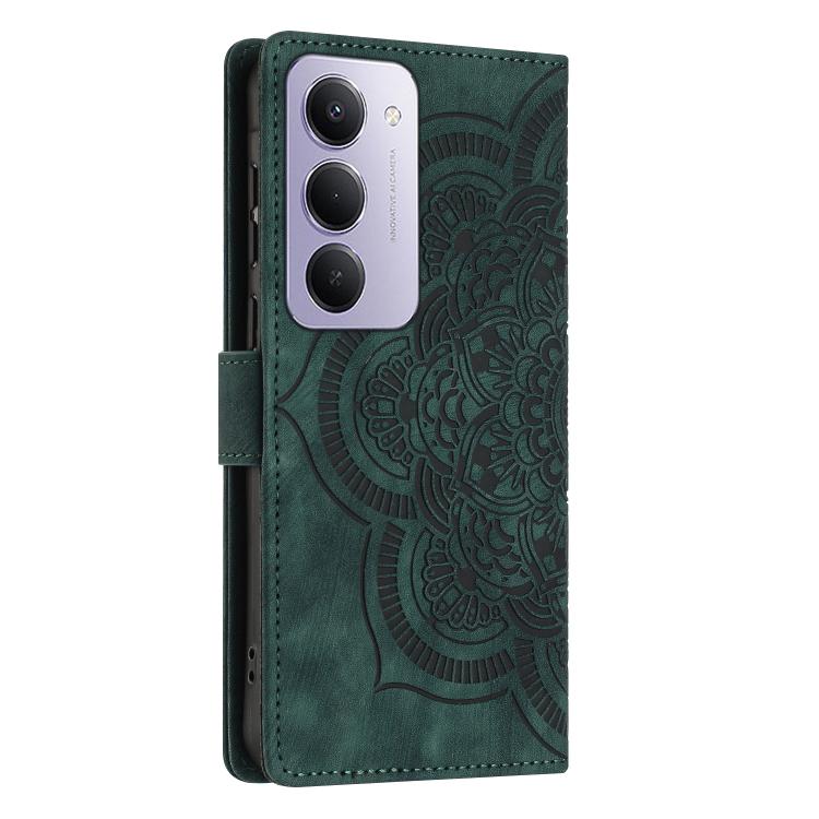 For Redmi 15 5G Global / 4G SEA 169.5mm Mandala Embossed Retro Frosted Leather Phone Case