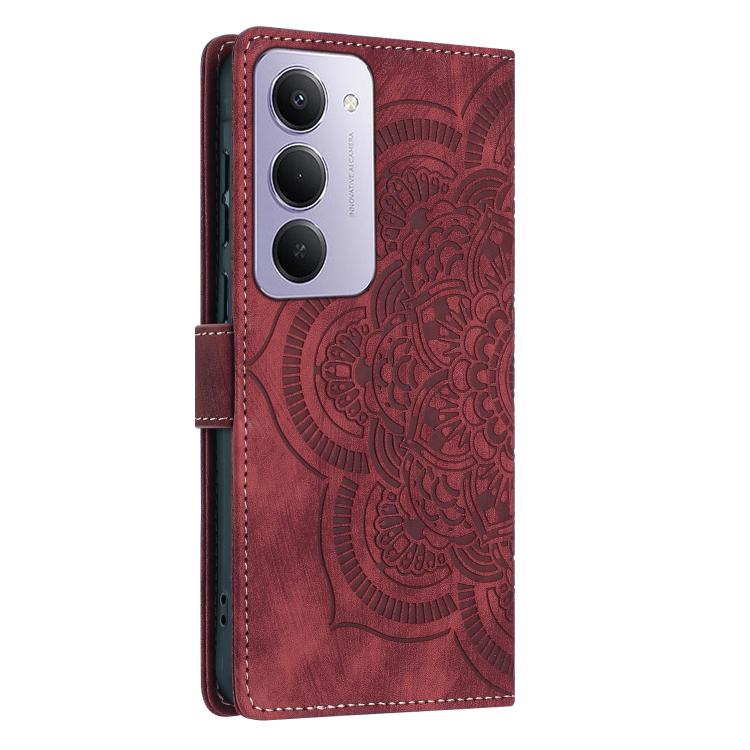 For Redmi 15 5G / 4G EU 171mm Mandala Embossed Retro Frosted Leather Phone Case