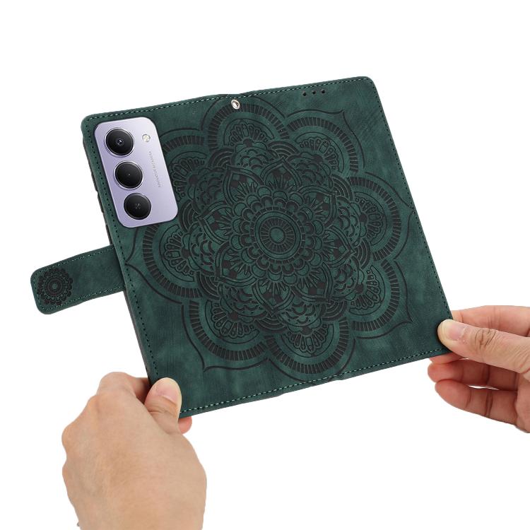 For Redmi 15 5G / 4G EU 171mm Mandala Embossed Retro Frosted Leather Phone Case