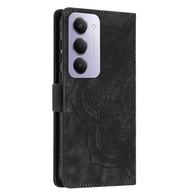 For Redmi 15 5G / 4G EU 171mm Mandala Embossed Retro Frosted Leather Phone Case