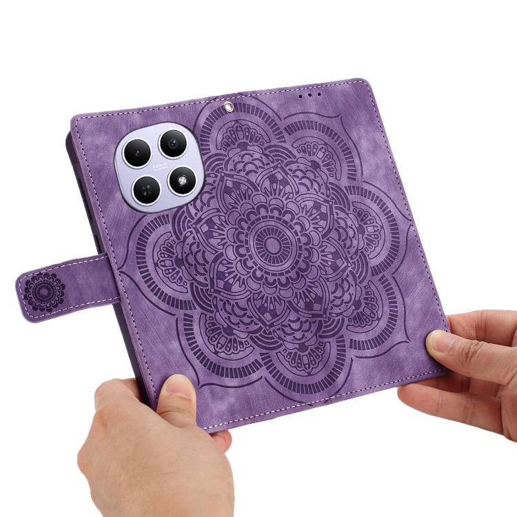 For Redmi Note 15 4G / 5G Global 164mm Mandala Embossed Retro Frosted Leather Phone Case