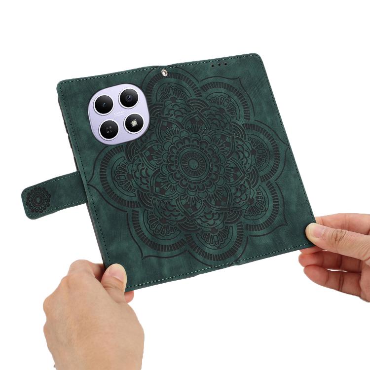 For Redmi Note 15 4G / 5G Global 164mm Mandala Embossed Retro Frosted Leather Phone Case