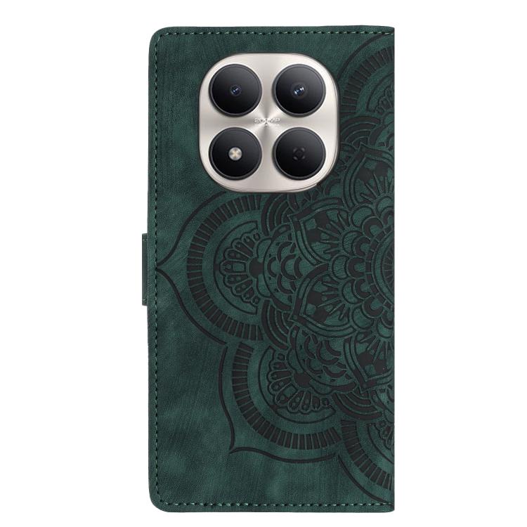 For Redmi Note 15 Pro 4G Global 163.2mm Mandala Embossed Retro Frosted Leather Phone Case