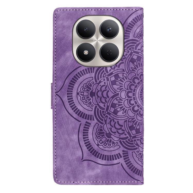 For Redmi Note 15 Pro+ 5G Global 163.3mm Mandala Embossed Retro Frosted Leather Phone Case