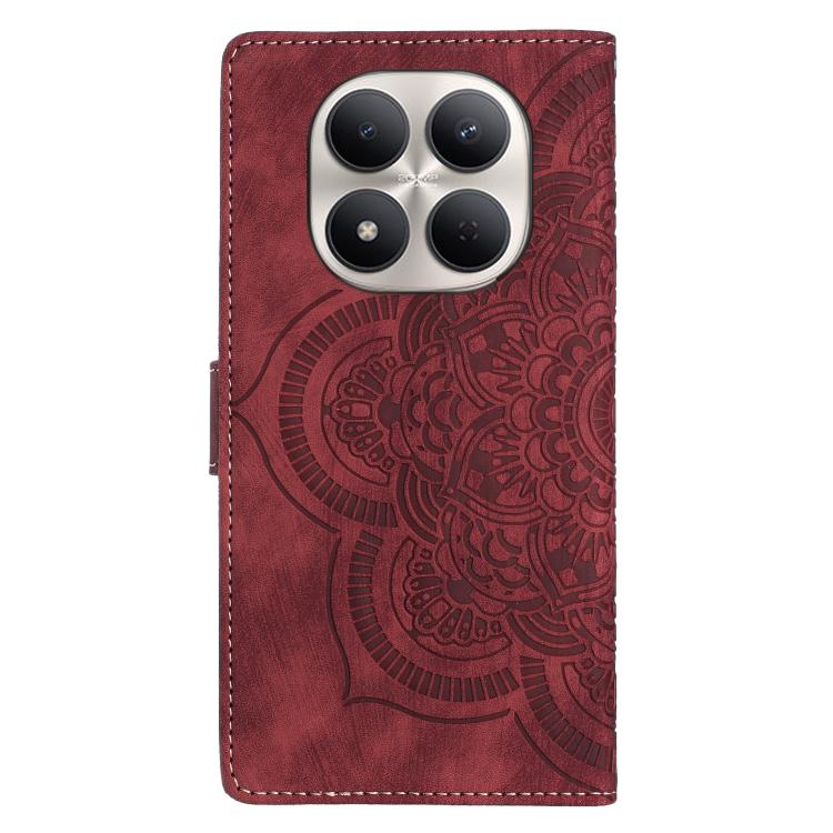 For Redmi Note 15 Pro 5G Global 163.6mm Mandala Embossed Retro Frosted Leather Phone Case