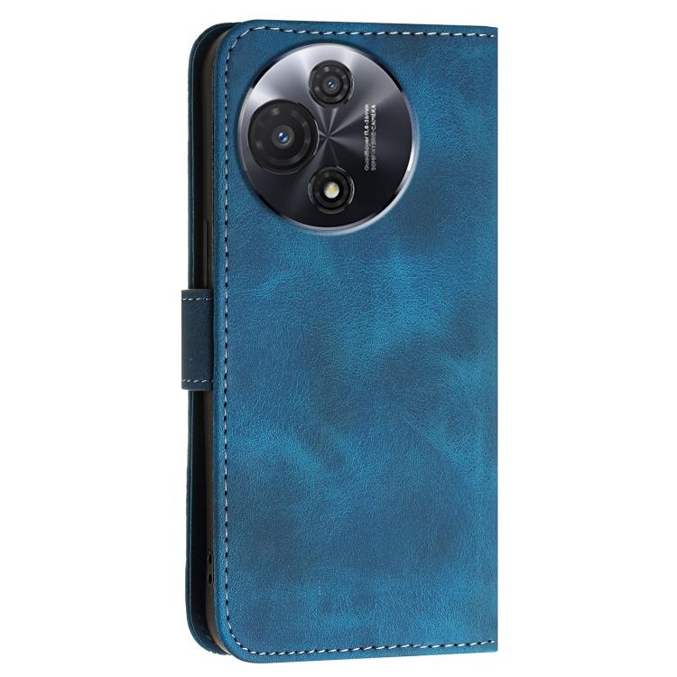 For TCL 60R 5G Grid Butterfly Embossed Pattern Leather Phone Case with Lanyard