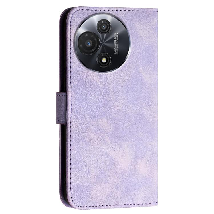 For TCL 60R 5G Grid Butterfly Embossed Pattern Leather Phone Case with Lanyard