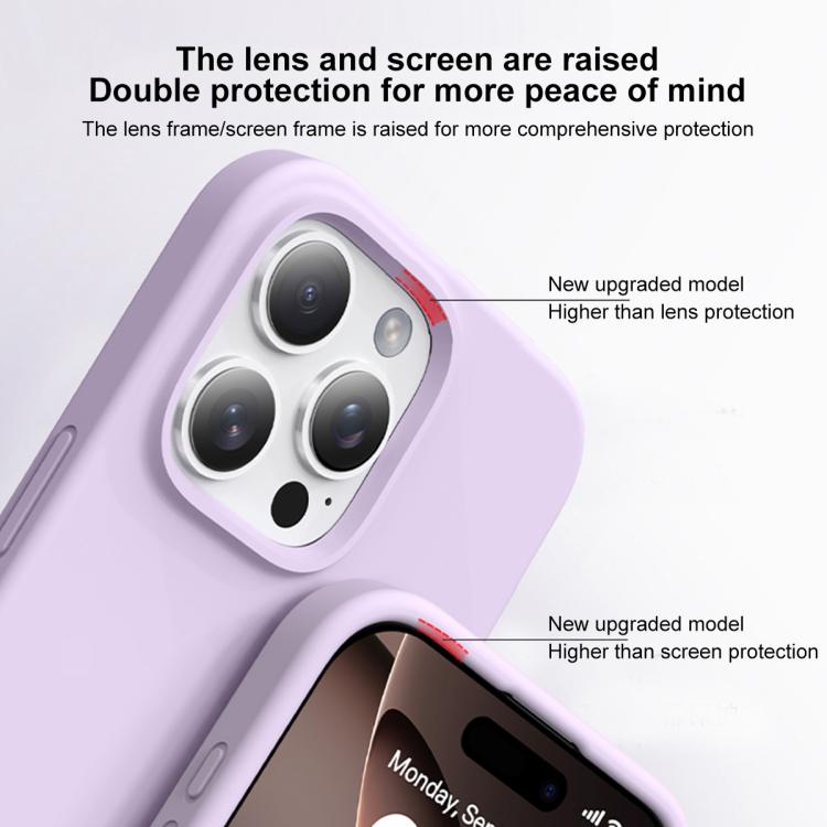 For iPhone 16 Pro Integrated Button Liquid Silicone Phone MagSafe Case