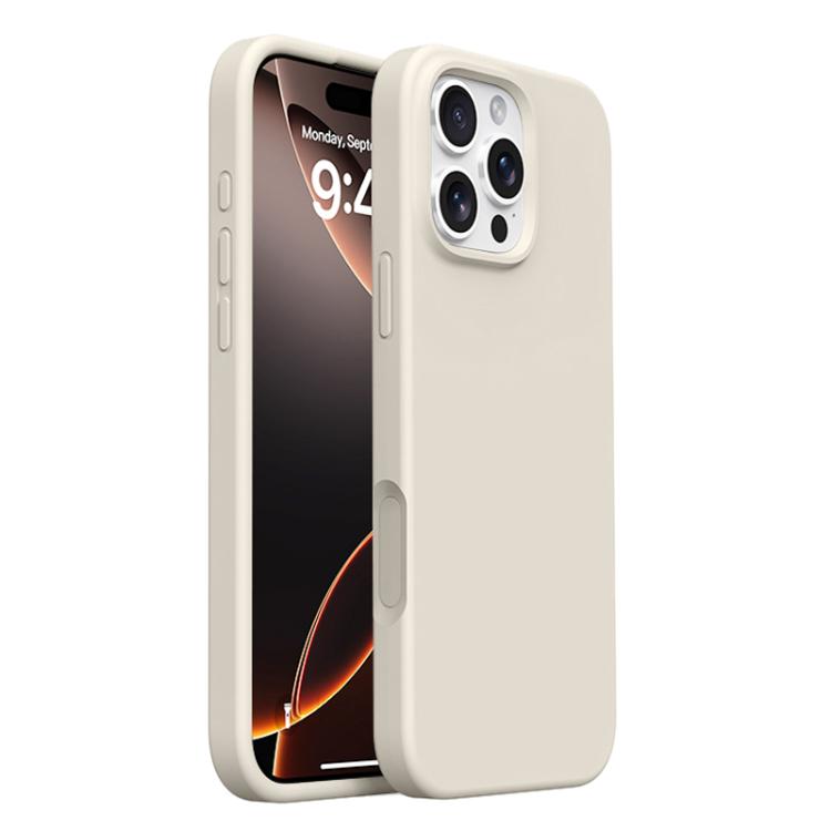 For iPhone 16 Pro Integrated Button Liquid Silicone Phone Case