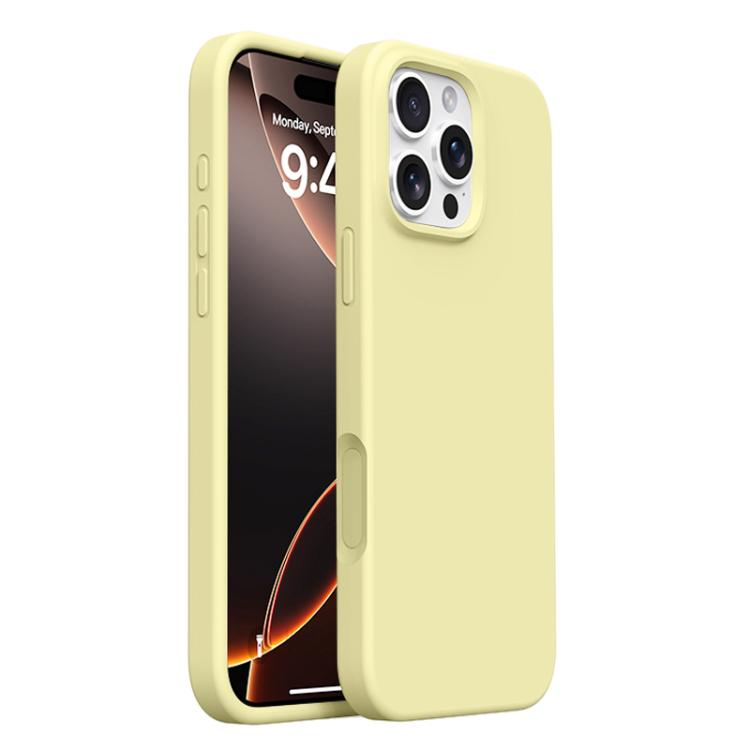 For iPhone 16 Pro Integrated Button Liquid Silicone Phone Case