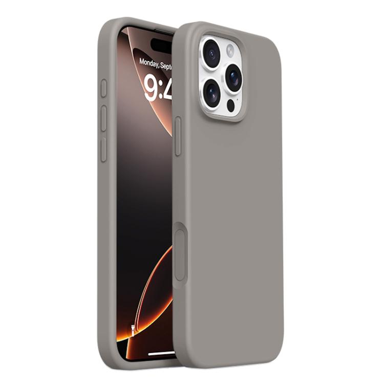 For iPhone 16 Pro Integrated Button Liquid Silicone Phone Case