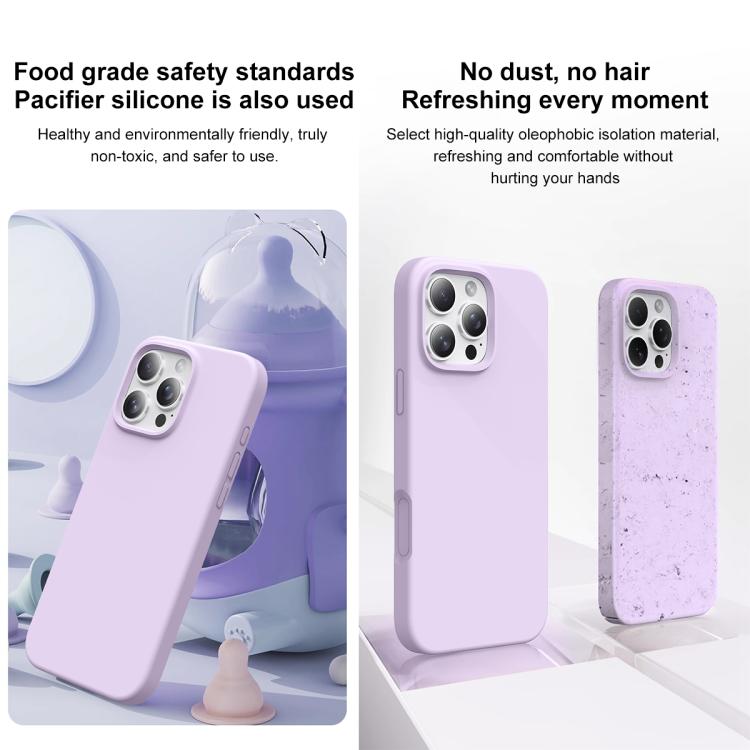 For iPhone 16 Integrated Button Liquid Silicone Phone Case
