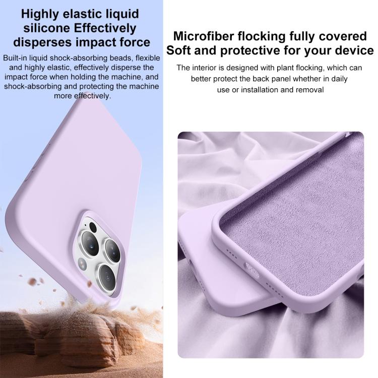 For iPhone 16 Pro Integrated Button Liquid Silicone Phone Case